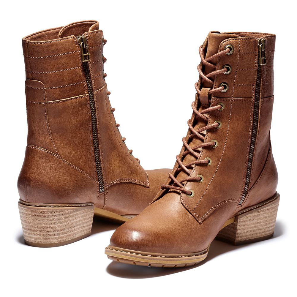 Botins Feminino - Timberland Sutherlin Bay Couro - LAXPM6958 - Marrom